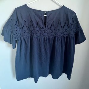 navy blue blouse